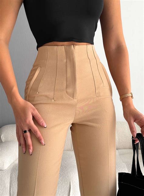 Tuscan High Waist Pleated Pants - UNBOX Basics