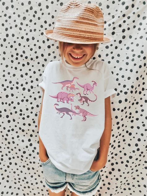 Pink Dinosaurs T Shirt, Toddler Dinosaur T Shirt, Dinosaur T Shirt for ...