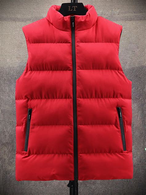 Men Puffer Vest Sleeveless