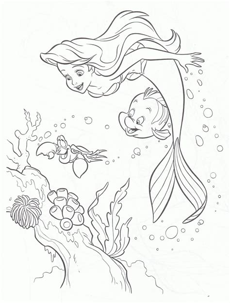 the little mermaid coloring pages
