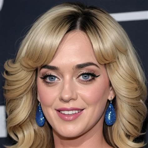 katy perry with a farrah fawcett hairstyle