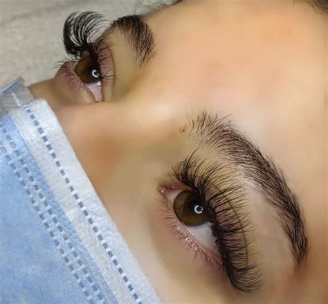 Light wispy hybrid doll eye lash extensions | Lash extensions styles ...