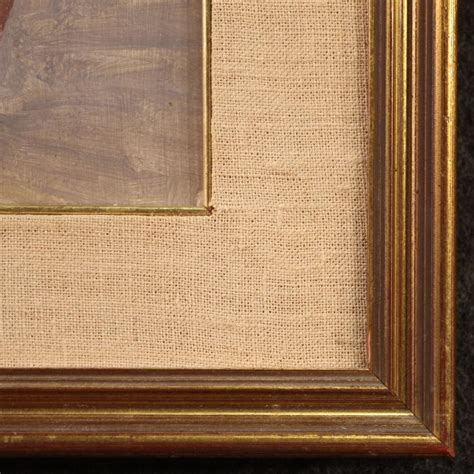 20th Century, Oil on Cardboard Italian Signed Emilio Notte Male Nude Painting For Sale at 1stDibs