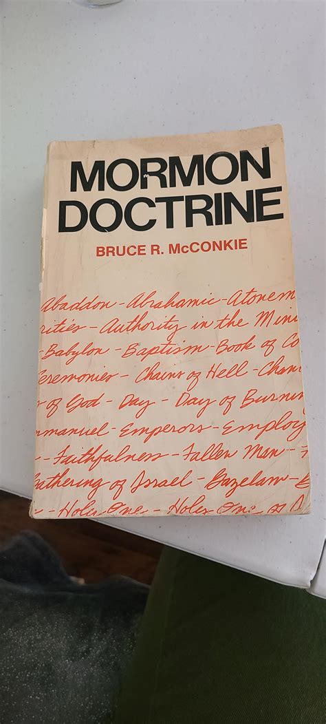Mormon Doctrine by Bruce R. McConkie : r/exmormon