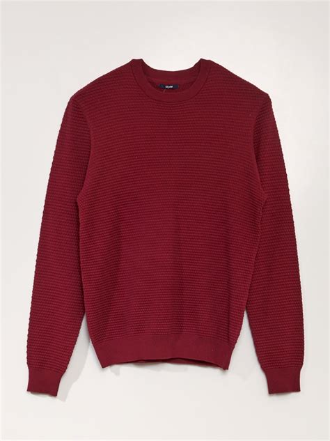 Maglione Uomo Girocollo Maglia Calda Lana Fantasia Jacquard Pullover M - 9