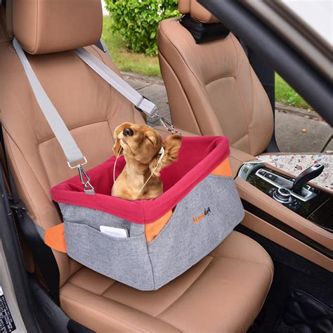 Legendog Dog Car Seat, Waterproof Breathable Pet Dog Cat Car Booster Seat Deluxe Portable Travel ...