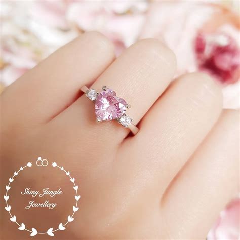 Pink Gold Heart Wedding Ring