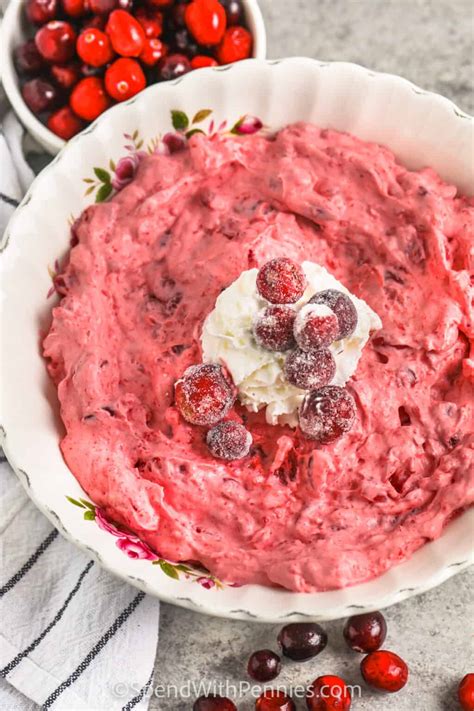 Creamy Cranberry Salad - Spend With Pennies