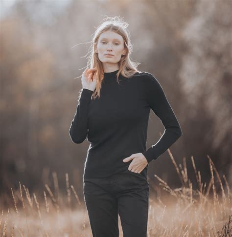 Turtle Neck Black Jumper | Womens Turtle Neck Jumper | Welligogs