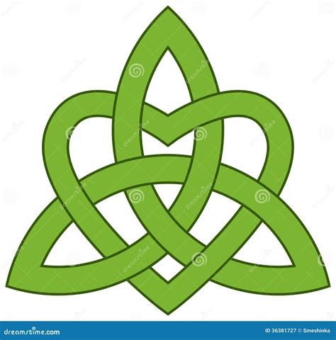 Celtic Trinity Knot with a Heart Stock Vector - Illustration of ...