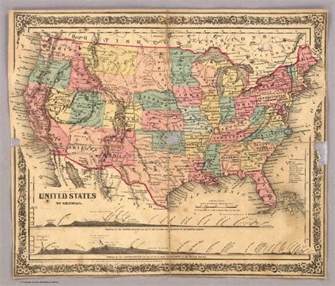 Map Of America In 1883