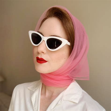 Vintage Hair Scarf Styles - How to Wear Vintage Nylon Chiffon Scarves ...