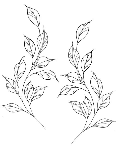 Vine and Flower Tattoo Design