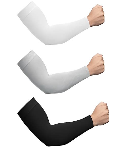 3 Pairs of Cooling Arm Sleeves, EEEkit UV Sun Protection Arm Sleeves ...