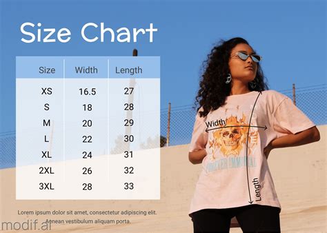 How To Create a Size Chart for Clothing (+14 Size Chart Templates)