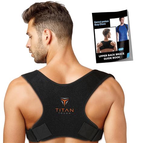 Amazon.com: Upper Back Brace for Men, Adjustable Mens Posture Corrector ...