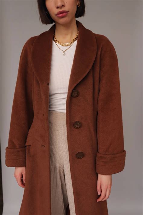 Vintage Wool Coat - Brown | Garmentory