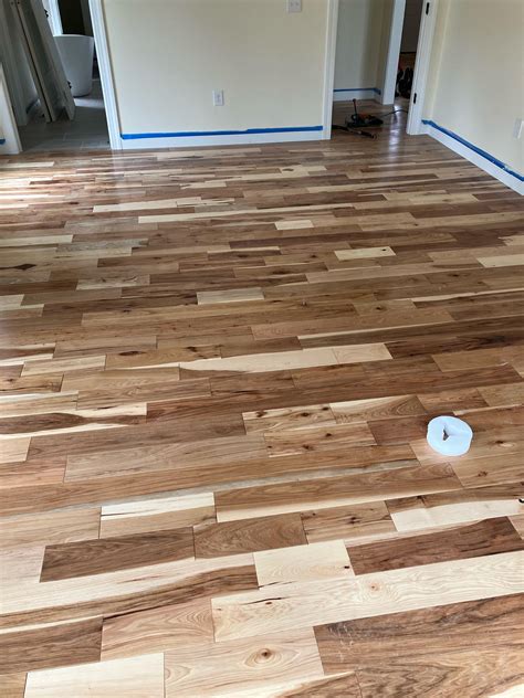 Finished Hickory Hardwood Floors
