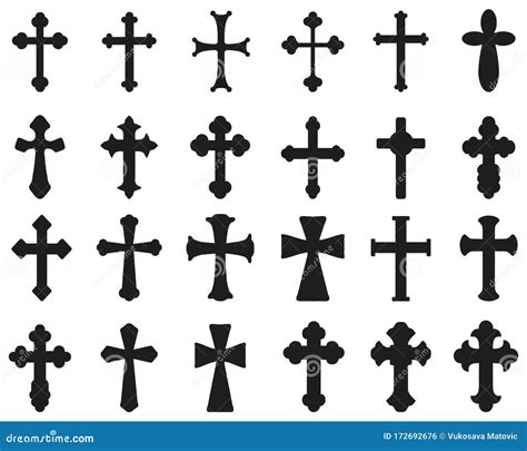 Silhouette Of Crosses