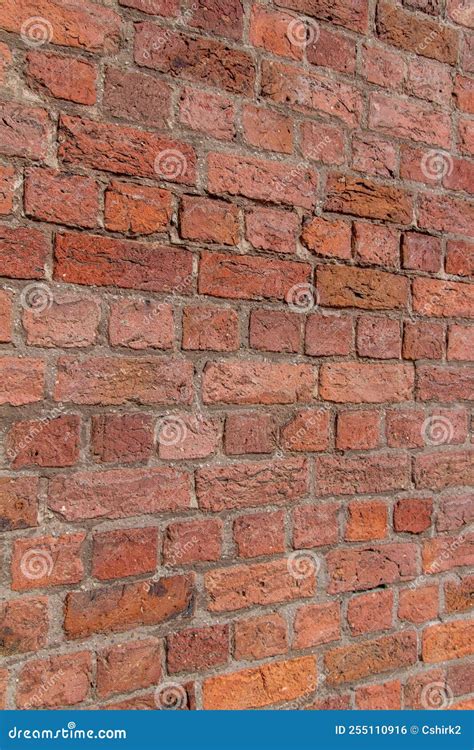 Old Exterior European Red Brick Wall Background with English Bond ...