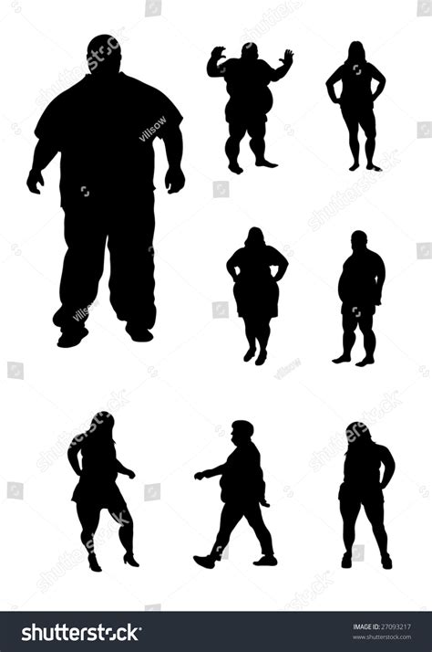 46,855 Silhouette 太った Images, Stock Photos & Vectors | Shutterstock