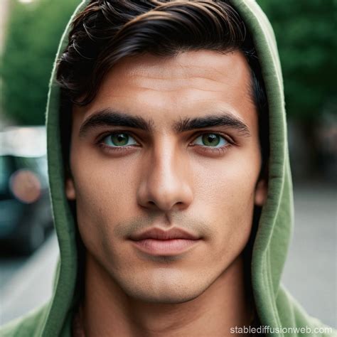 Man with Olive Skin and Dark Brown Hair | Stable Diffusion Online