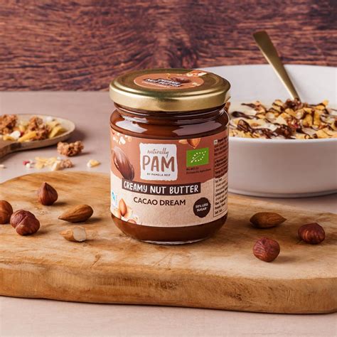 Naturally Pam Creamy Nut Butter | Vegan Organic Hazelnut with Almond ...