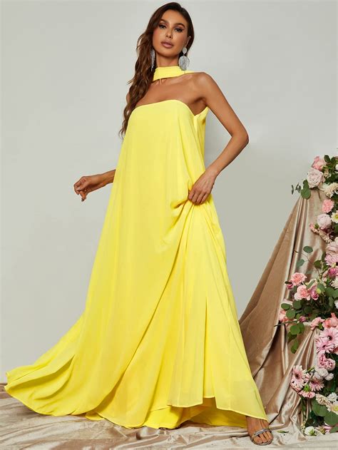 Bright Yellow Maxi Dress