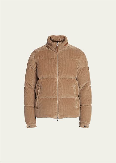 Moncler Men's Besbre Corduroy Puffer Jacket - Bergdorf Goodman