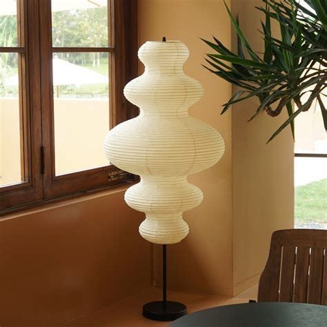Zephyr Akari Paper Floor Lamp Japanese Style | Unique Noguchi style ...