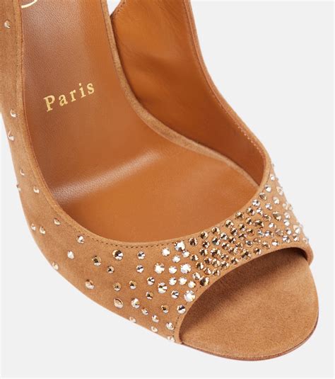 Nudes Degrachick suede sandals in beige - Christian Louboutin | Mytheresa