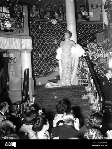MARLENE DIETRICH appearing in cabaret in her ''naked'' dress at the ...