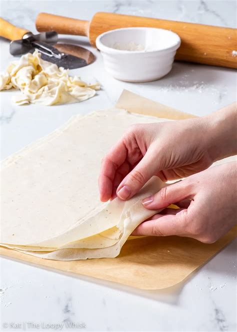 Homemade Gluten Free Filo Pastry (Phyllo Dough) - The Loopy Whisk