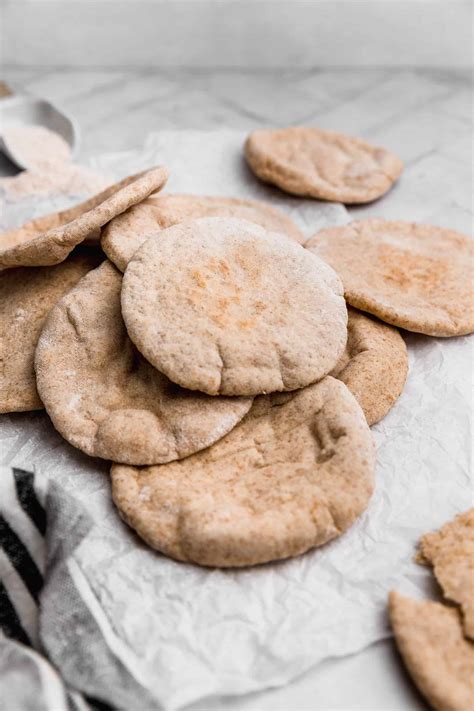 Olive Oil Whole Wheat Pita Bread (Pitta) | Cravings Journal
