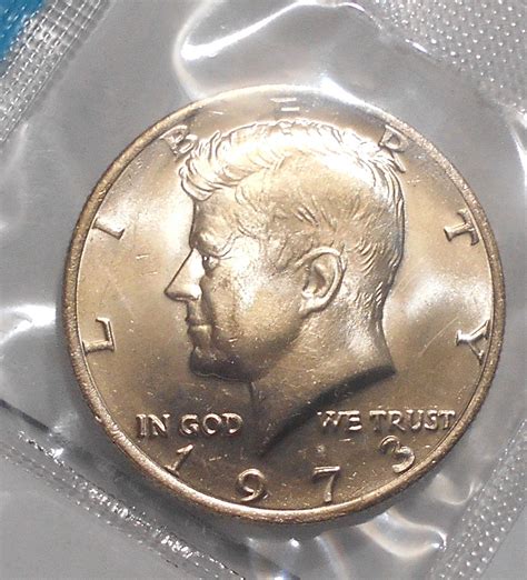 1973 P Kennedy half dollar in orig US Mint cello - For Sale, Buy Now ...