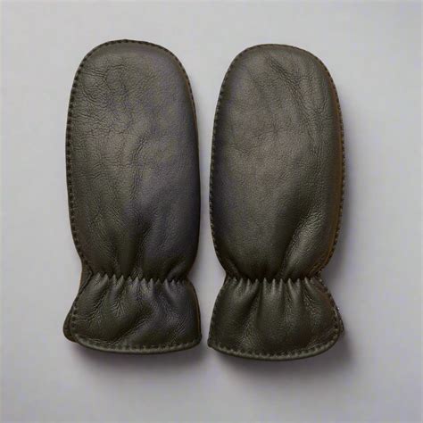 Men’s Wool Lined Leather Mittens | Genuine Sheepskin – Nursey Sheepskin