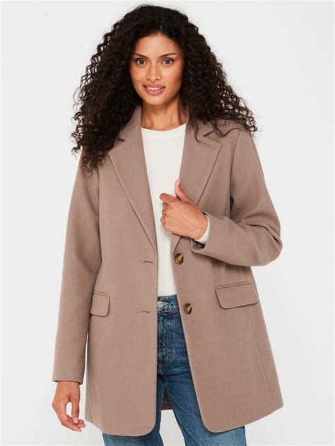 Womens Single Breasted Coats - Very