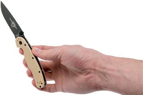 Ontario RAT-2 D2 desert tan, plain edge black, 8830DT | Advantageously ...