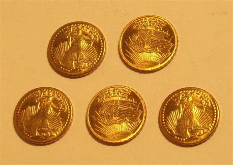 100 1907 Mini Twenty Dollar Replica of Gold St. Gaudens Coins - Etsy
