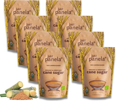 Amazon.com: Just Panela Organic Unrefined Cane Sugar 5 Pound Pack of 6 ...