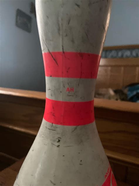 I recently bought a bowling pin from a bowling alley that was closing ...