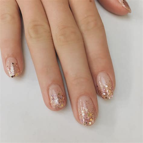 Rose Gold Glitter Nail Designs at Jason Quinn blog
