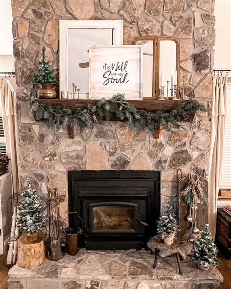 Fireplace Mantel Decorating Ideas For Winter | Shelly Lighting