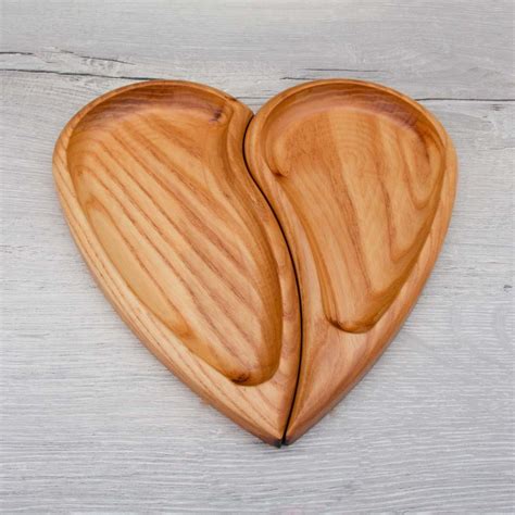 Exquisite Heart Shaped Wooden Tray | Glamorwood