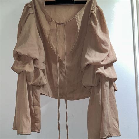 Women's Tan Blouse | Depop