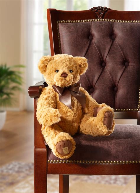 Teddy Harvey aus hochwertigem Mikrofaser-Plüsch - GOLD