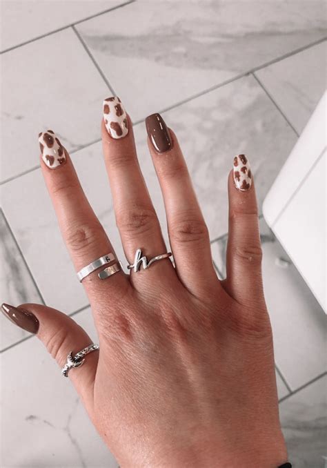 Cow print nails – Artofit