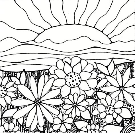 Ocean Sunset Coloring Pages at GetColorings.com | Free printable colorings pages to print and color