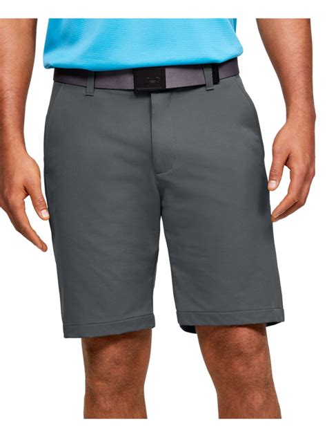 UNDER ARMOUR Mens Tech Gray Flat Front, Moisture Wicking Shorts 40 ...