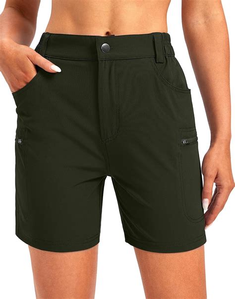 Amazon.com: SANTINY Women's Golf Shorts with Pockets Lightweight Quick ...